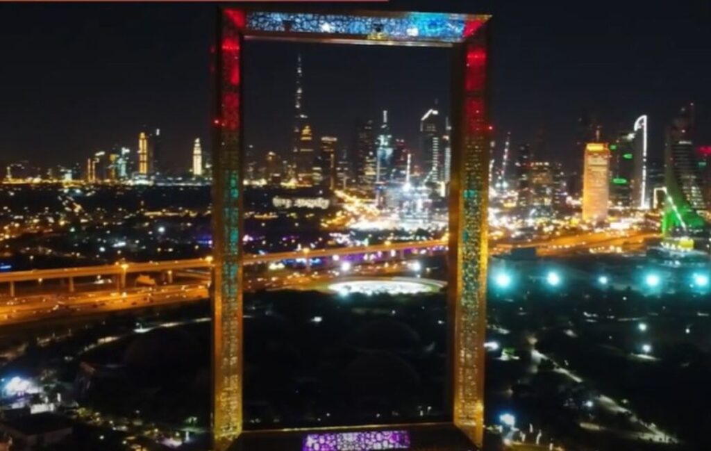 Dubai Frame Night view