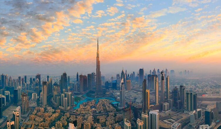 Sunset at Burj Khalifa