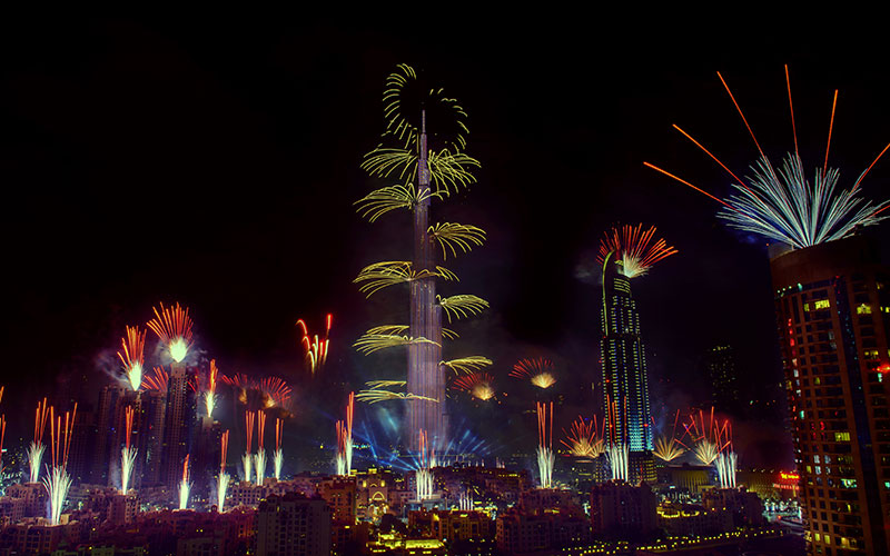 Burj Khalifa Fireworks