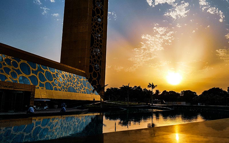 Sunset at Dubai Frame