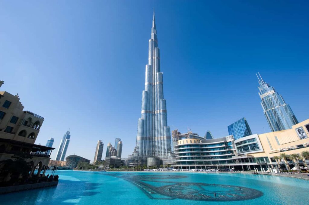 Burj Khalifa, the world's tallest building in Dubai one 